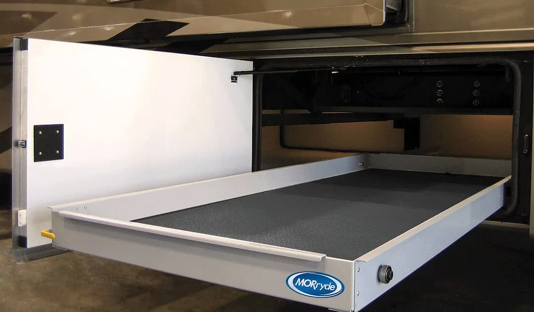 CTG60-3390W – MOR/RYDE Cargo Slide, Fit RV's Bolt-On 800 Pounds Capacity 90 Inch Depth x 33 Inch Width Ball Bearing S...